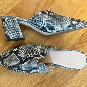 Jcrew snake block heels